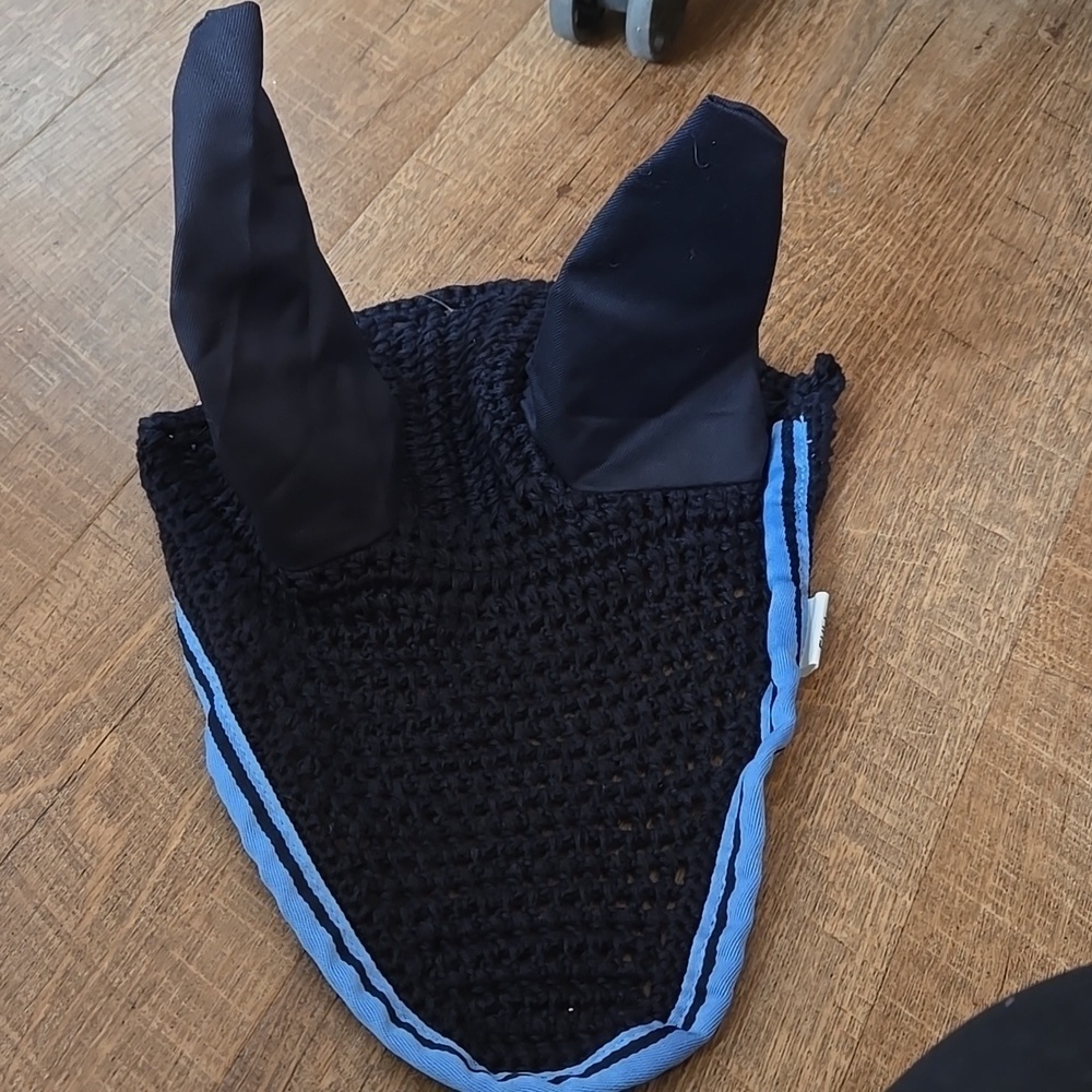 Saxon Navy Blue Full Size Horse Ear Bonnet